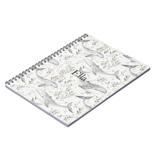 海クジラ ノートブック (左側)