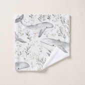 海クジラ バスタオルセット (ウォッシュタオル)