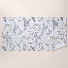 海クジラ ビーチタオル