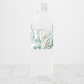 海クラゲの水ボトルラベルの下で ペットボトルラベル (裏面)