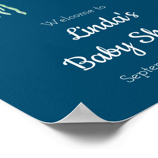 海クラゲの赤ちゃんシャワーへようこそ ポスター (角)