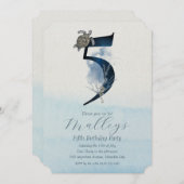 海クラゲ時代第5位誕生日 招待状 (正面/裏面)