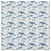 海クラゲ模様 ファブリック (見本)