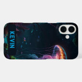 海クラゲ水中iPhone / iPadケース Case-Mate iPhoneケース (裏面 (横))