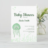 海クラゲ赤男女兼用ちゃんシャワー 招待状 (スタンド正面)