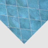 海クラシックブルーベルベットパタアーガイルーンラグジュアリー 薄葉紙 (詳細)