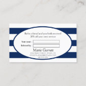 海クラシック軍ストライプが友人を参照 紹介カード (裏面)