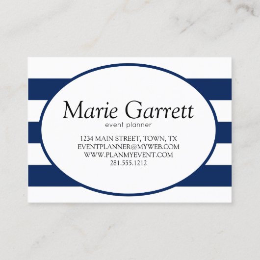 海クラシック軍ストライプ 名刺 (裏面)