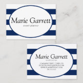 海クラシック軍ストライプ 名刺 (正面/裏面)