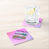 海クリッターベビーガールシャワー ペーパーコースター (インサイチュ)