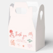 海クリーチャーピンクの赤ちゃんシャワー フェイバーボックス (オープン)