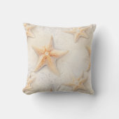 海クリームピーチビーチヒトデ クッション (正面)
