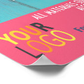 海クリーンアップチャリティフライヤーテンプレート、ビーチソーシャル ポスター (角)