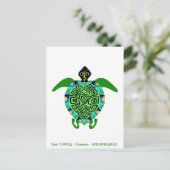 海クール亀 – 危険な動物グラフィック シーズンポストカード (スタンド正面)