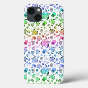 海グラデーションのライフパターン iPhone 13ケース