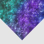 海グラモールパープルおよびティール（緑がかった色）グリッター 薄葉紙 (詳細)