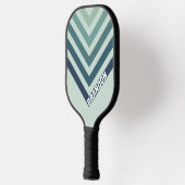 海グリーンノスタルジックヴィンテージシボロンと名前 ピックルボールラケット (左)