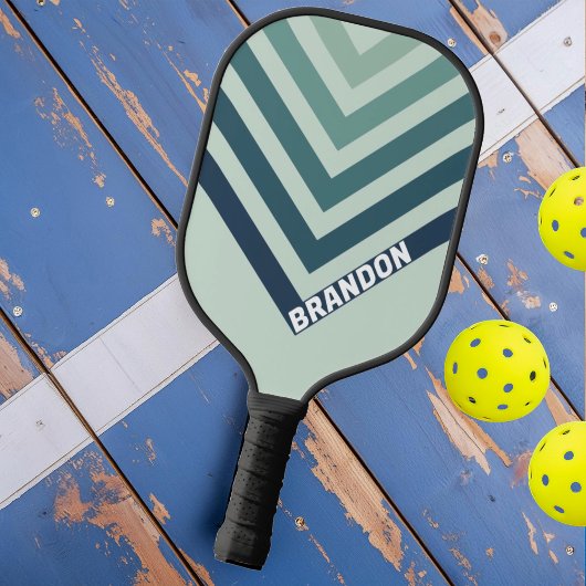 海グリーンノスタルジックヴィンテージシボロンと名前 ピックルボールラケット