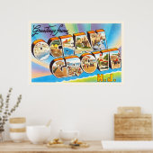 海グローブニュージャージーNJヴィンテージ旅行はがき – ポスター (キッチン)