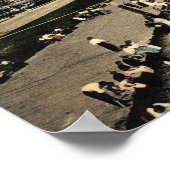 海グローブ、ニュージャージー、ビーチヴィンテージ ポスター (角)