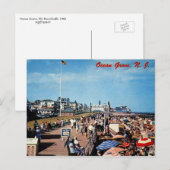 海グローブ， NJ，ボードウォーク， 1962ヴィンテージ ポストカード (正面/裏面)