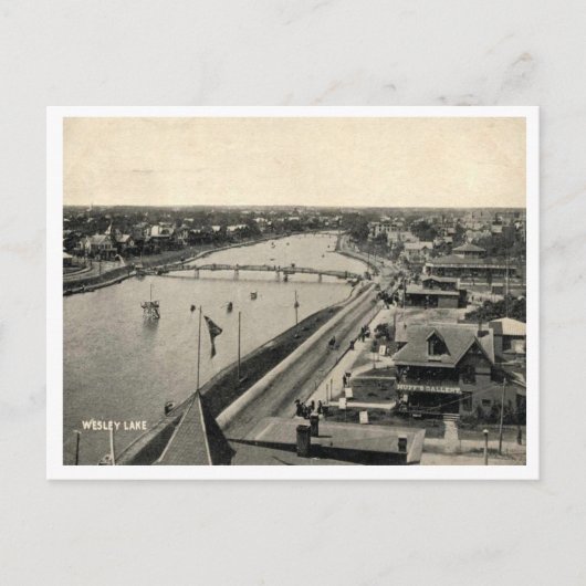 海グローブNJ、パノラマ、ヴィンテージスタイル ポストカード (正面)