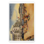 海グローブNJ、ボードウォークとビーチ、ヴィンテージ マグネット (縦)