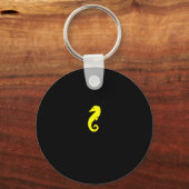 海グロー_イエローシーホース キーホルダー (正面)