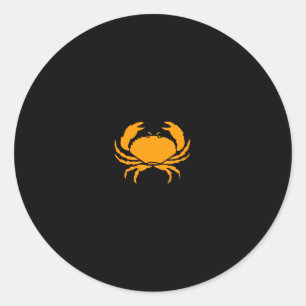 海グロー_オレンジカニ ラウンドシール