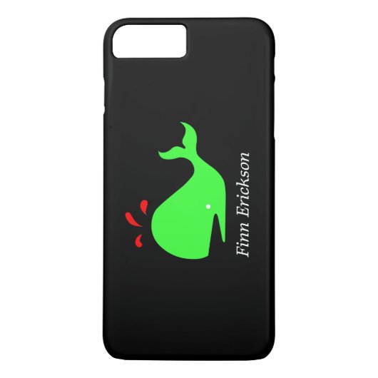 海グロー_ビッグ配偶子ホエーパーソナライズされたル_ Case-Mate iPhoneケース (裏面)