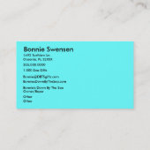 海グロー_ブラックライト水槽スタイル数々の – アイコン 名刺 (裏面)