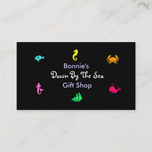 海グロー_ブラックライト水槽スタイル数々の – アイコン 名刺 (正面)