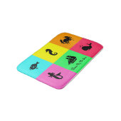 海グロー_6パネ数々のル， – 色， 数々の – アイコン バスマット (アングル)