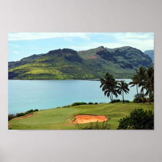 海コースはハワイ州ホクアラリフエ ポスター (正面)