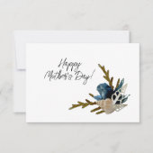 海コースタルブルーアイリス&シーシェルマザーズデイ カード (正面)