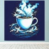 海コーヒードリーム キャンバスプリント (インサイチュ (ウッドフロア))