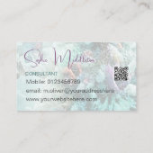海コーラルブルーエレガント名刺 名刺 (裏面)