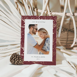 海コ縁どラル |垂直方向の写真 箔シーズンカード