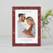 海コ縁どラル |垂直方向の写真 箔シーズンカード (立ち正面)