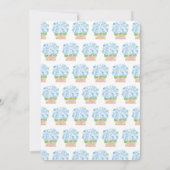 海サイド何かブルーテーマブライダルシャワー 招待状 (裏面)