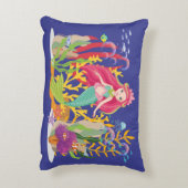 海サイレン:ロングレッドヘア アクセントクッション (裏面(縦))