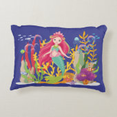 海サイレン:ロングレッドヘア アクセントクッション (裏面)