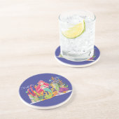 海サイレン：ロングレッドヘア コースター (側面)