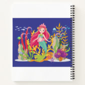 海サイレン：ロングレッドヘア ノートブック (裏面)