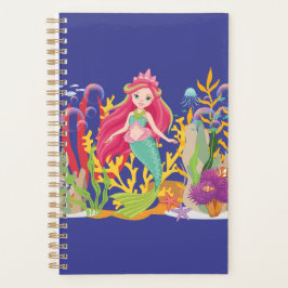 海サイレン：ロングレッドヘア プランナー手帳