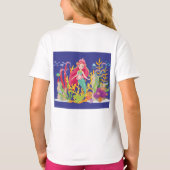 海サイレン：ロングレッドヘア Tシャツ (裏面)