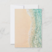 海サマーブルービーチホワイトサンドウェディングパーティー 招待状 (裏面)