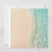 海サマーブルービーチホワイトサンドウェディングパーティー 招待状 (裏面)