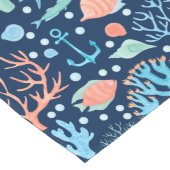 海サンゴいかりエンジェルフィッシュ航海のテーマ ロングテーブルランナー (コーナー)