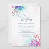 海サンゴ結婚式招待状 招待状 (正面)